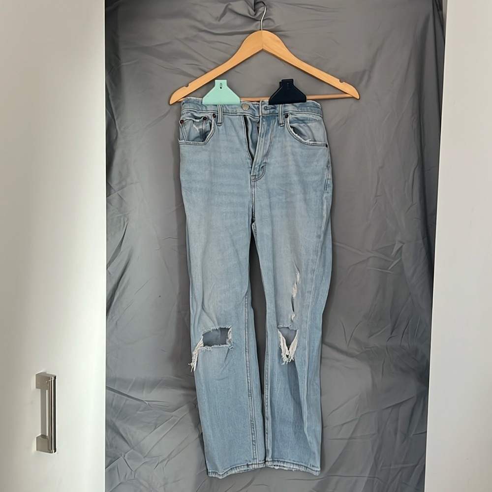 Abercrombie & Fitch - Ankle Straight Ultra High Rise (Curve Love) - 25S